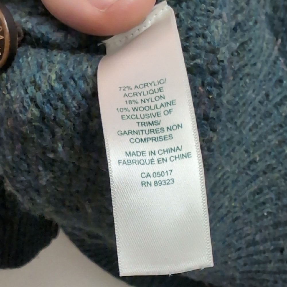 Roots Canada Textured Knit Sweater - Deep Teal - Picture 8 of 10